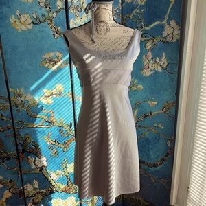 Bruno Duluc, size S, silver cocktail dress.